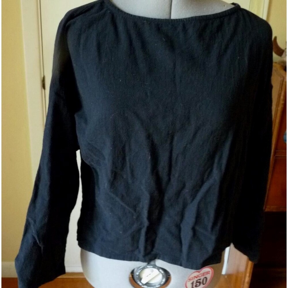 Soft Surroundings Homespun cotton Oversized Lagenlook top hi-lo hem top XS-L